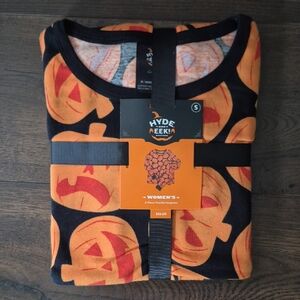 Pumpkin 2 Piece PJ Set, NWT Size Small by Hyde And Eek
